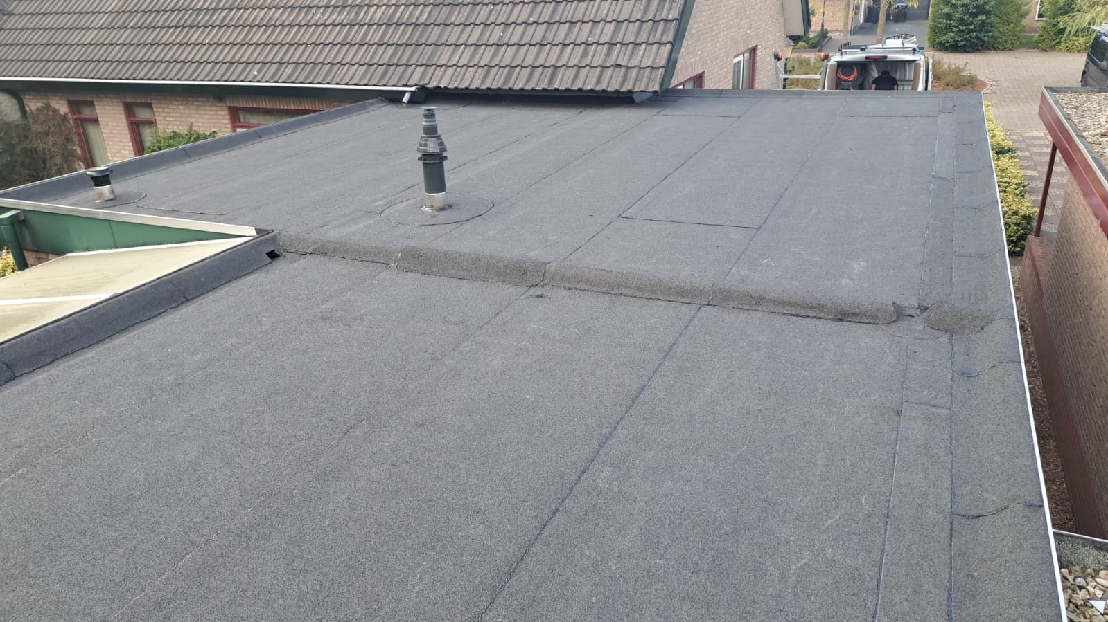 Afgewerkt dak na renovatie